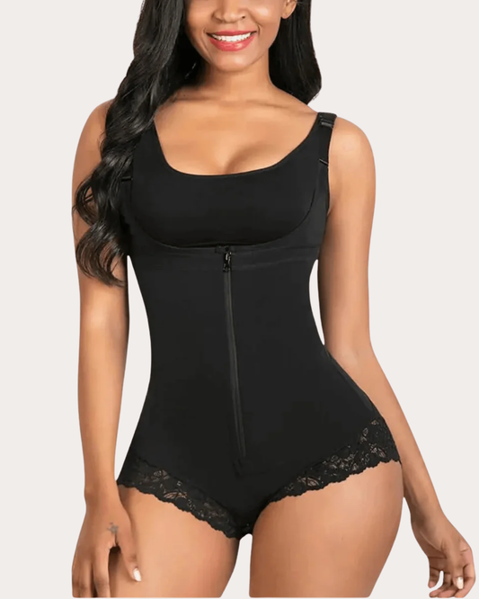 Qurvology Open-Bust Brief Tummy Control Faja